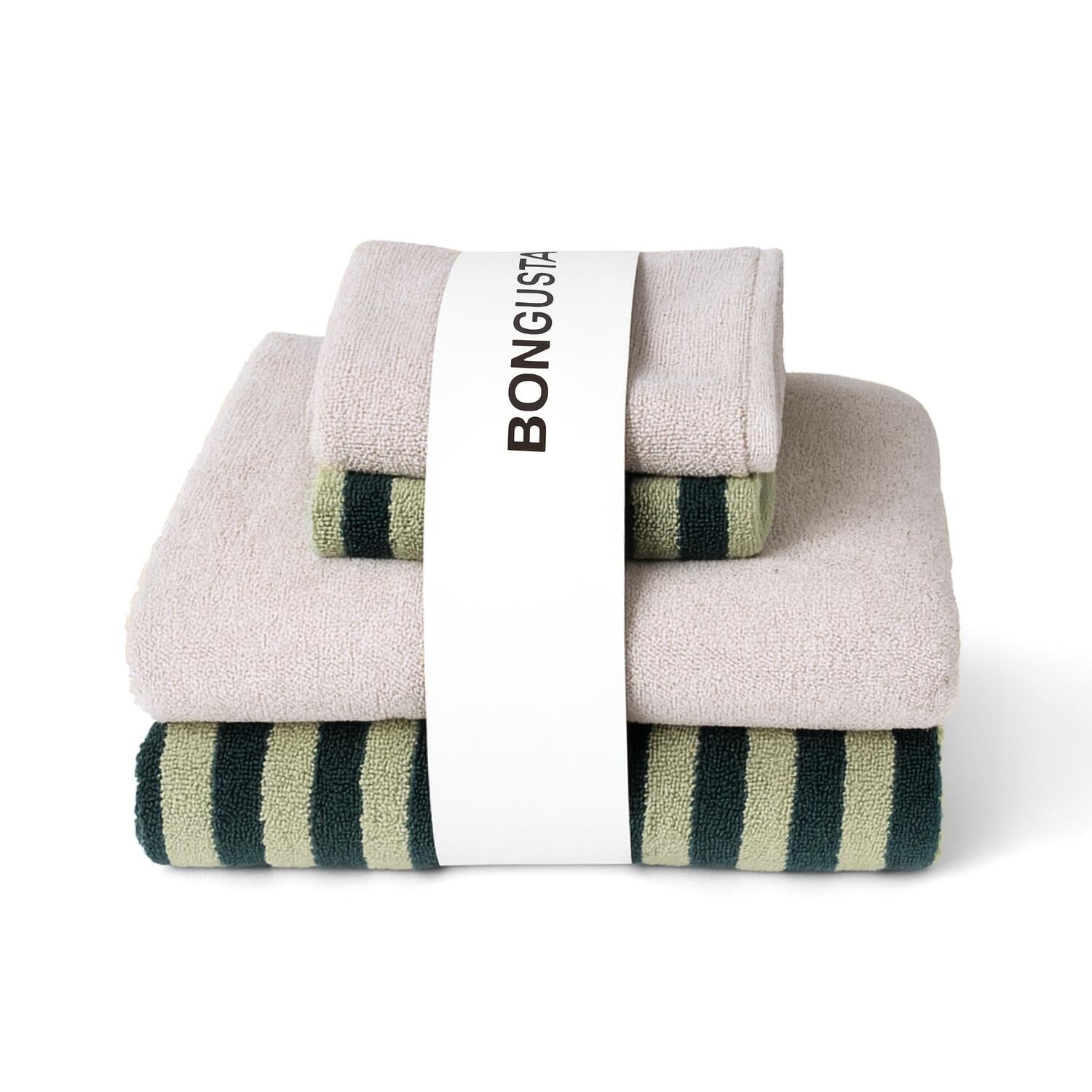 4 stk håndklæde sampak - Moonbeam/Sea Foam & Deep Teal